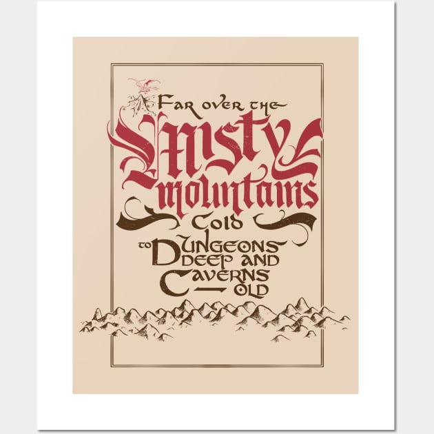 Misty Mountains Wall Art by Studio Mootant